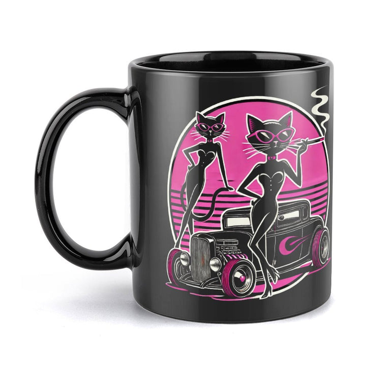 Slay All Day, Bite All Night Black Mug