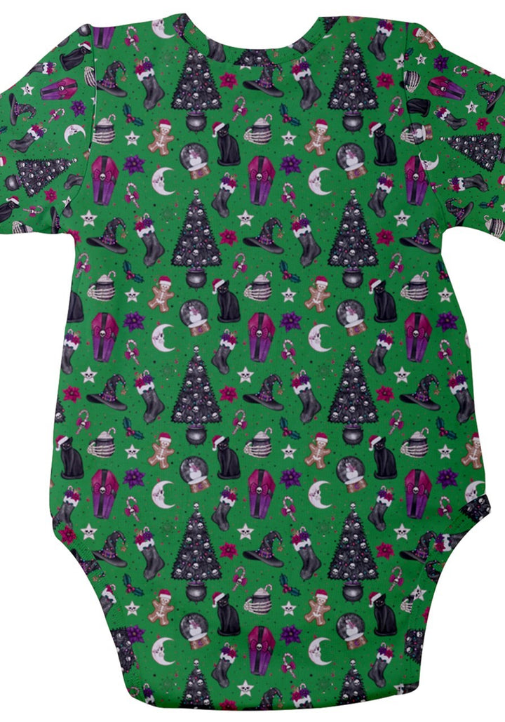 Creepy Christmas Baby Short Sleeve Bodysuit