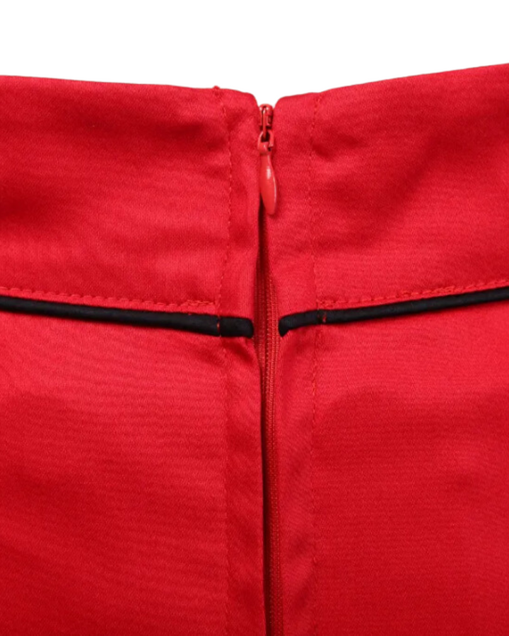 Red Pencil Skirt - Poison Arrow Retro