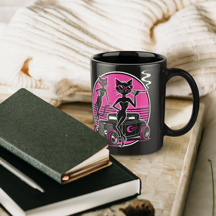 Slay All Day, Bite All Night Black Mug