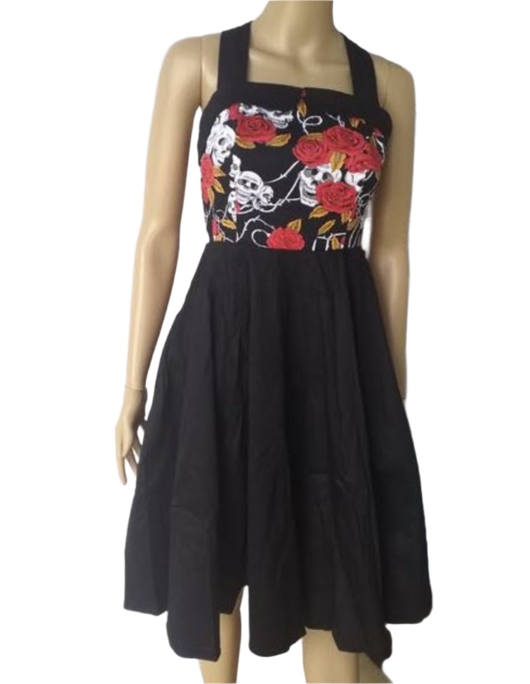 Skulls & Roses Rockabilly Swing Dresses - Poison Arrow Retro