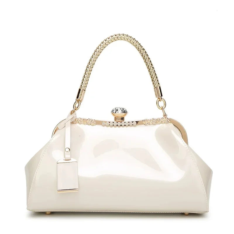 White Patent Women's Handbag