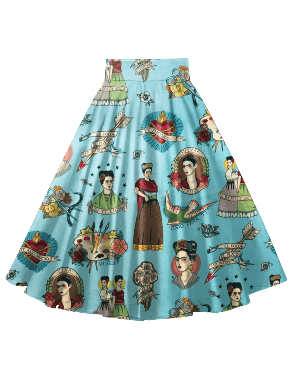 Frida Cotton Full Circle Skirt - Poison Arrow Retro