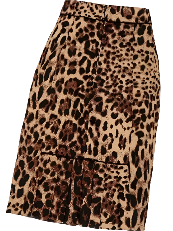 Leopard Pencil Skirt