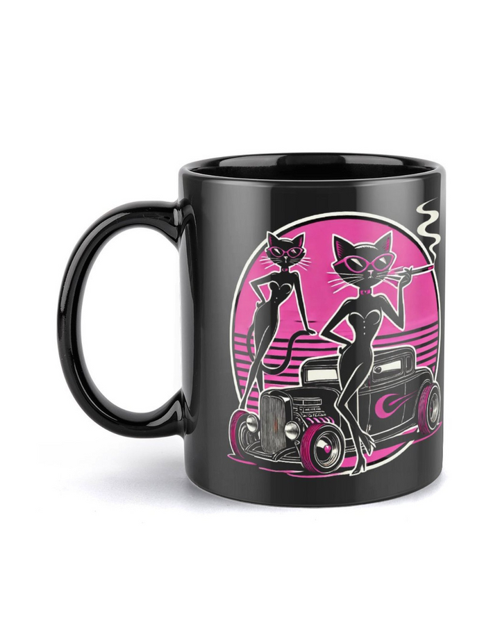 Slay All Day, Bite All Night Black Mug