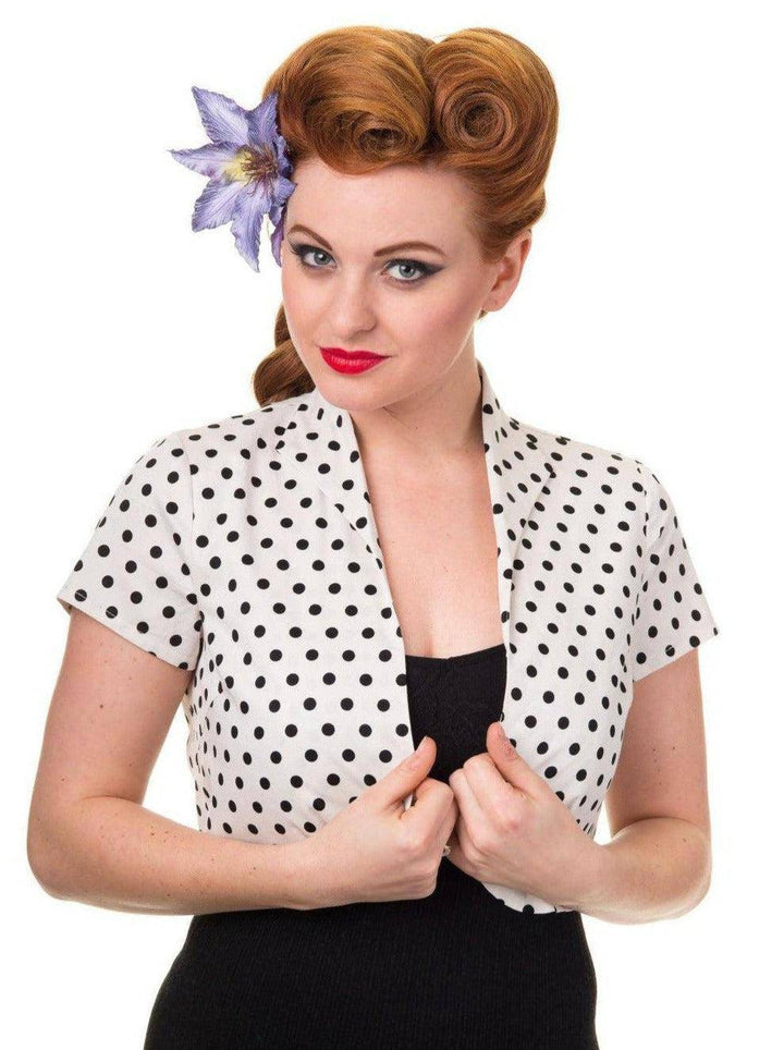 HIGHER LOVE POLKA DOT BOLERO - Poison Arrow Retro