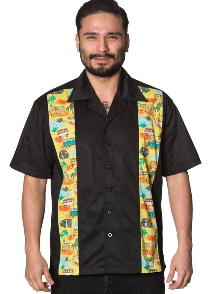 STARLIGHT CAMPER MENS BOWLING SHIRT - Poison Arrow Retro