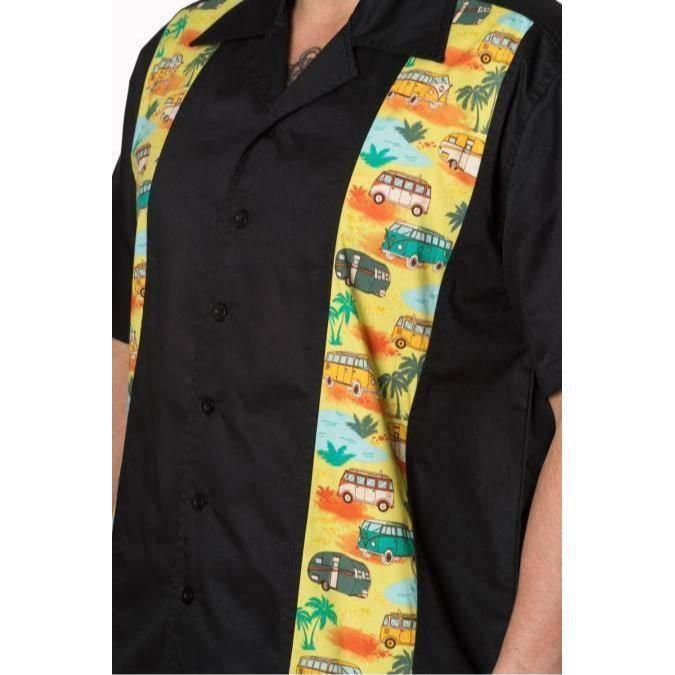 STARLIGHT CAMPER MENS BOWLING SHIRT - Poison Arrow Retro