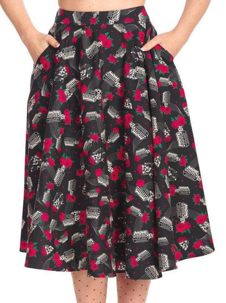 Nashville Retro Vintage Rocker Skirt - Poison Arrow Retro