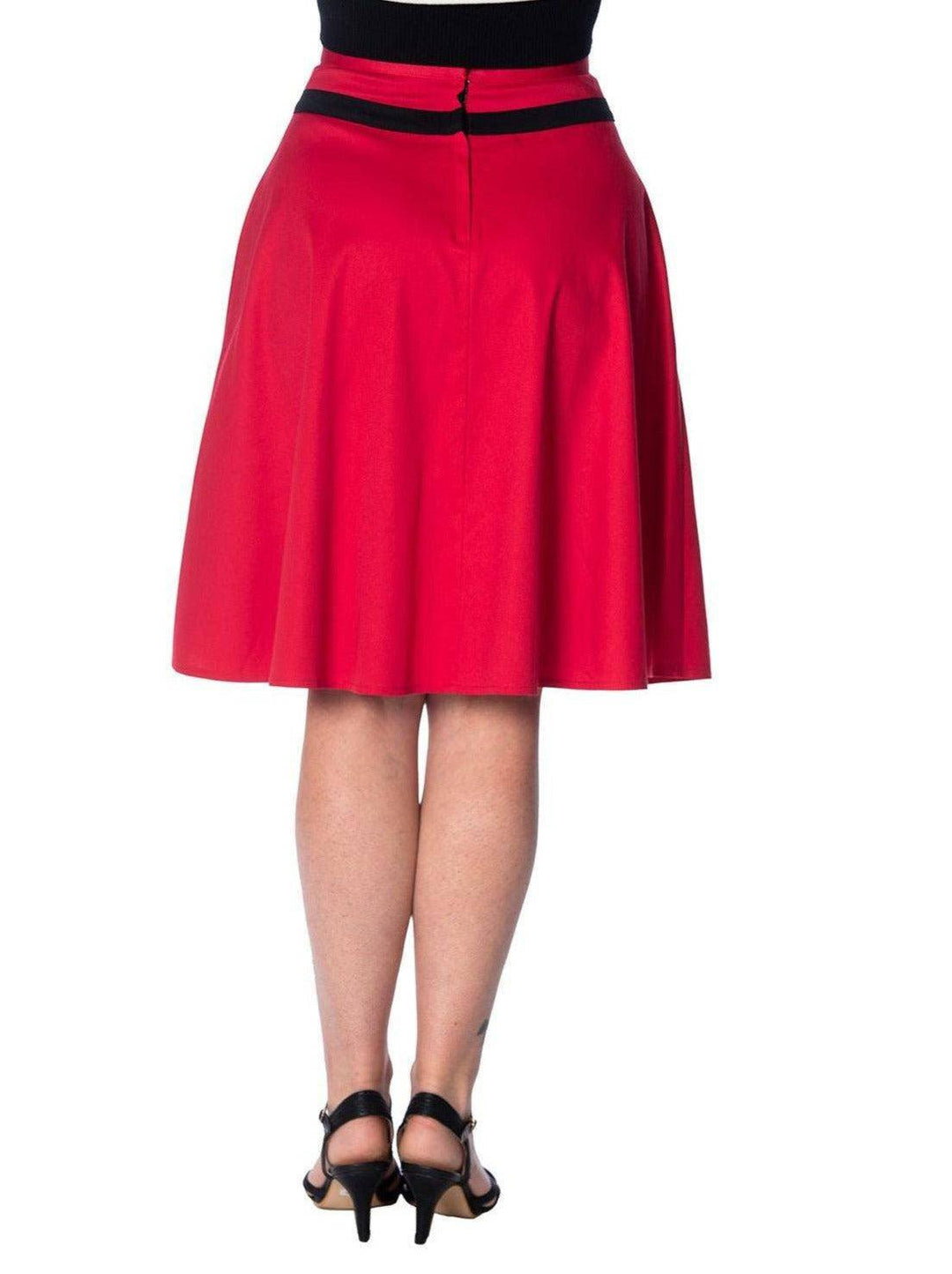 ROCKIN RED Skirt by BANNED UK - Poison Arrow Retro