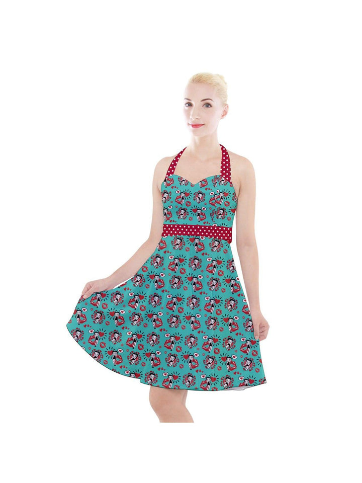 Betty Boop Halter Party Swing Dress