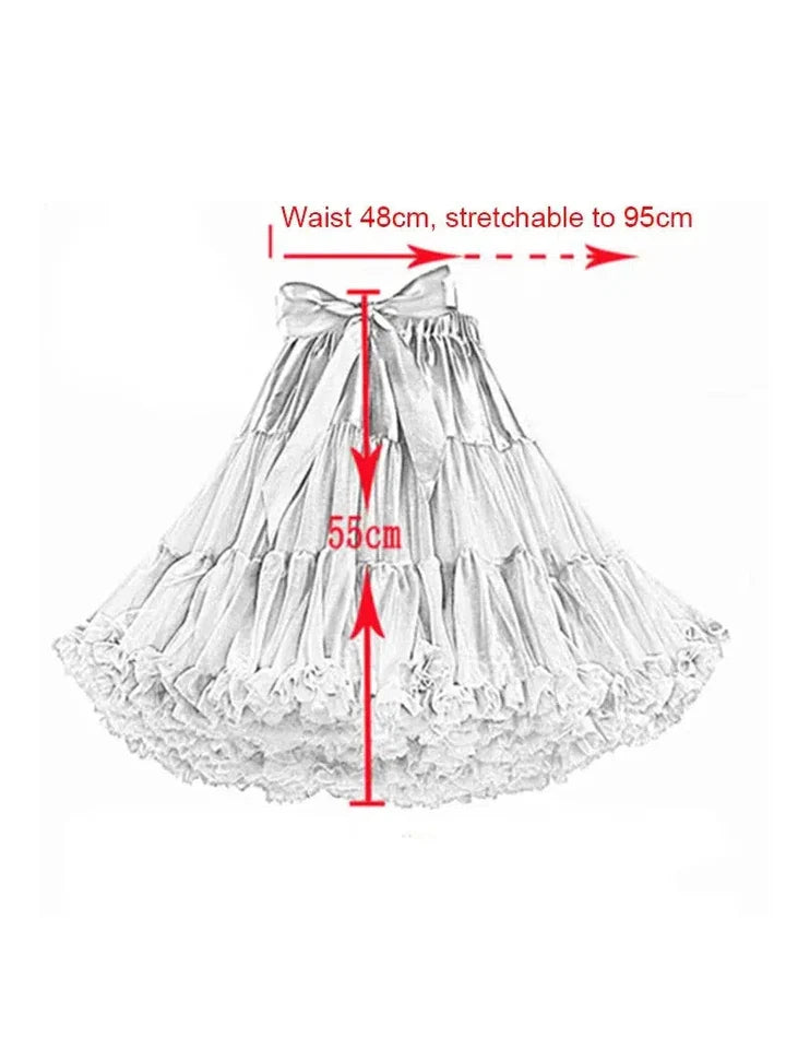 Pink Fluffy Petticoat 55cm [IN STOCK] - Poison Arrow Retro