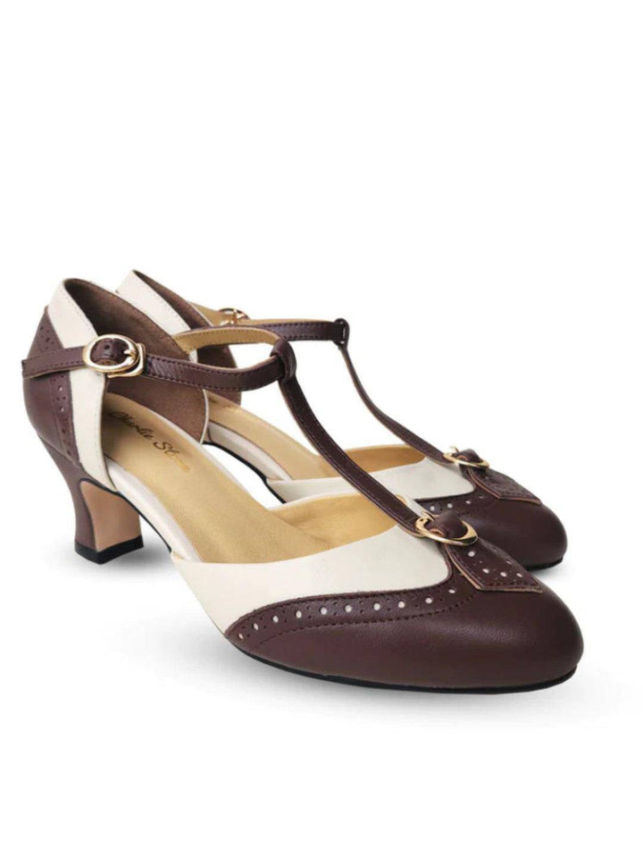 Charlie Stone Luxe Parisienne (Espresso/Beige) - Poison Arrow Retro