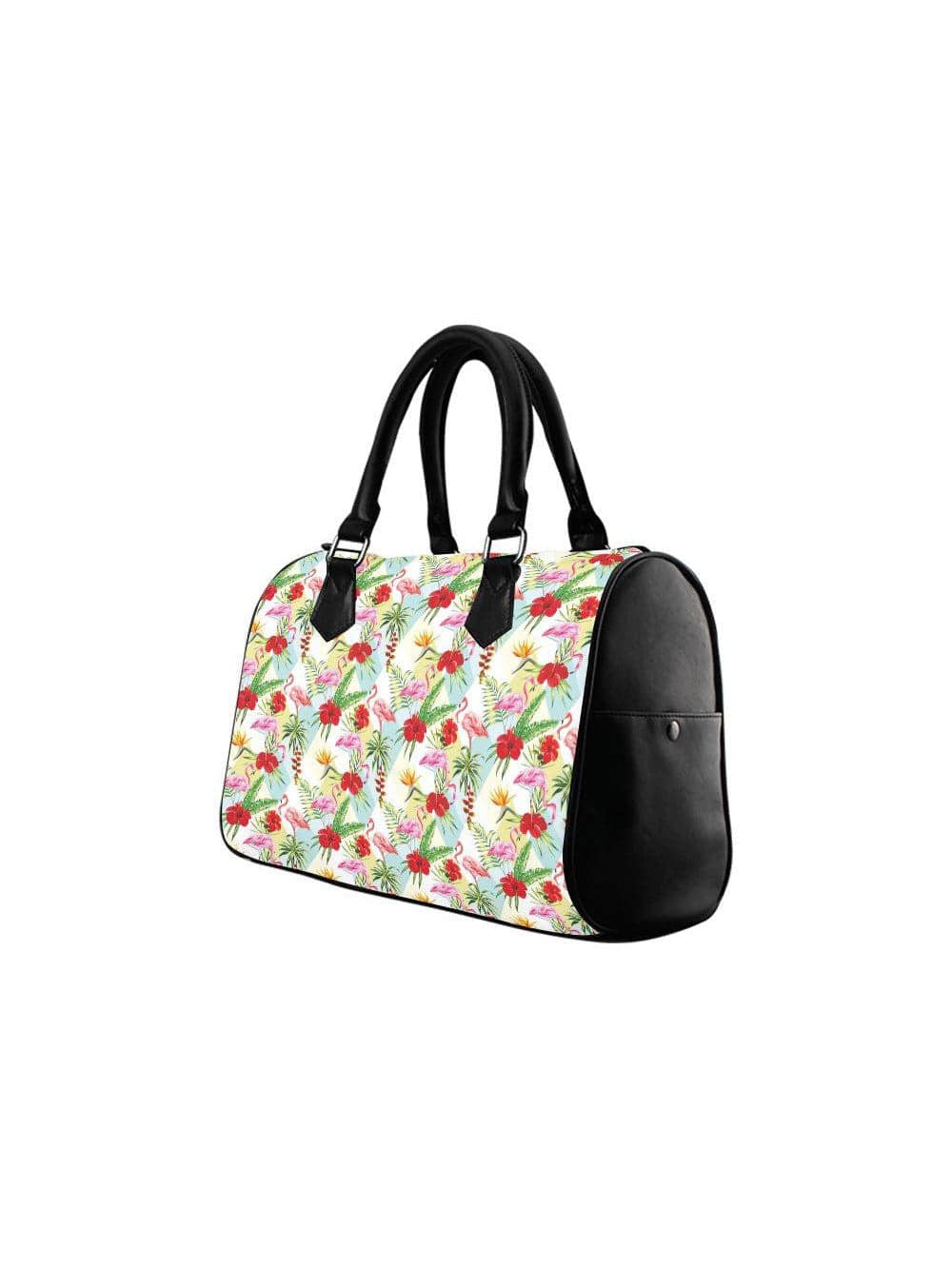 Flamingos Barrel Type Handbag - Poison Arrow Retro