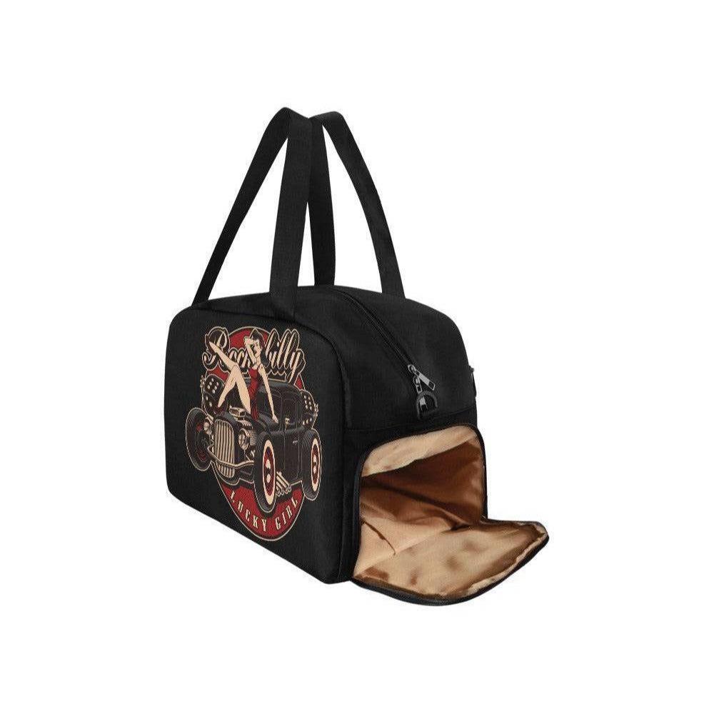 Lucky Girl Overnight Bowler Bag - Poison Arrow Retro