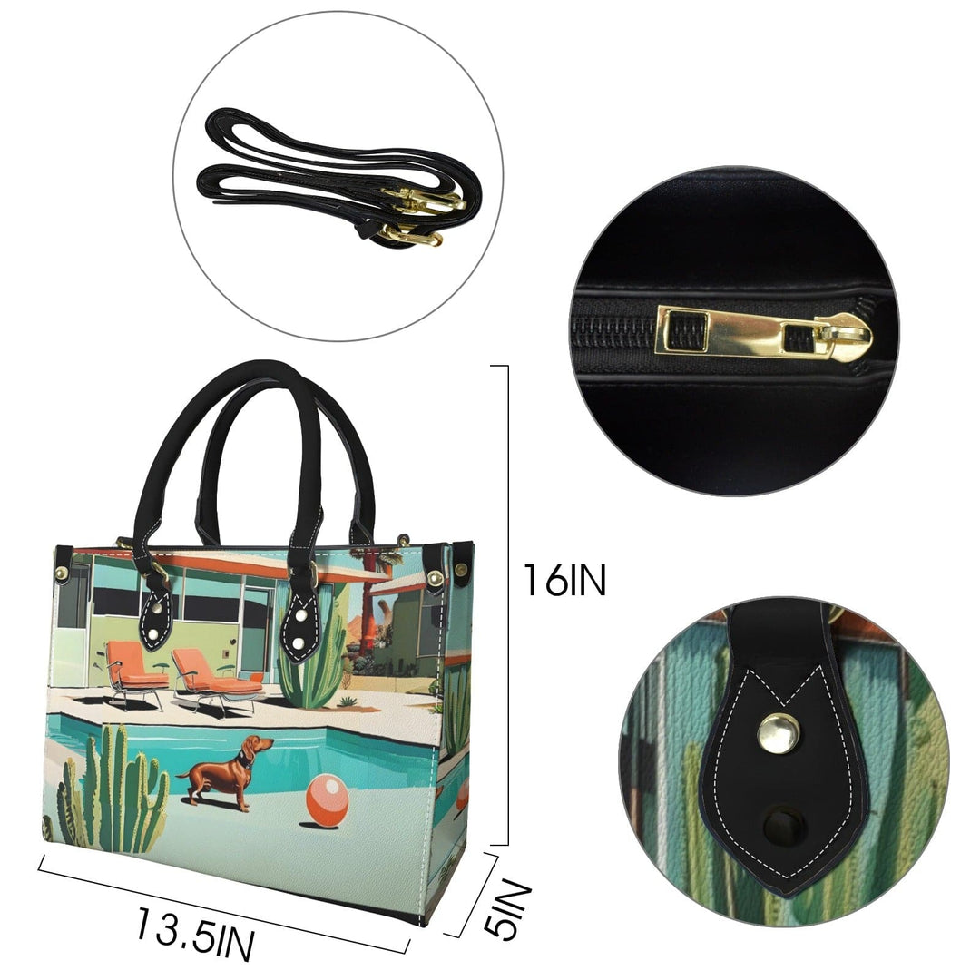 Palm Springs Dachshund Handbag - Poison Arrow Retro