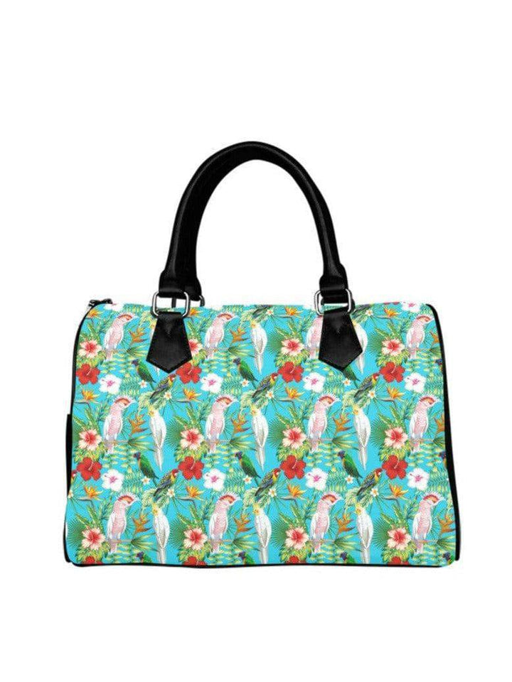 Parrots Barrel Type Handbag - Poison Arrow Retro