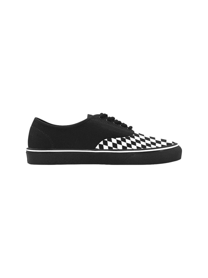 Two Tone Checkers Men's Creeper Sneakers - Poison Arrow Retro