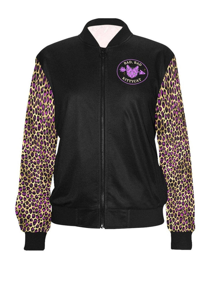 Bad Bad Kitty Cat Womens Bomber Jacket - Poison Arrow Retro