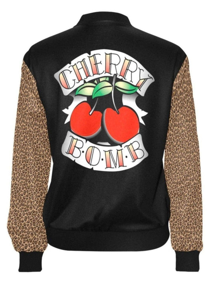 Cherry Bomb Womens Bomber Jacket [IN STOCK] - Poison Arrow Retro