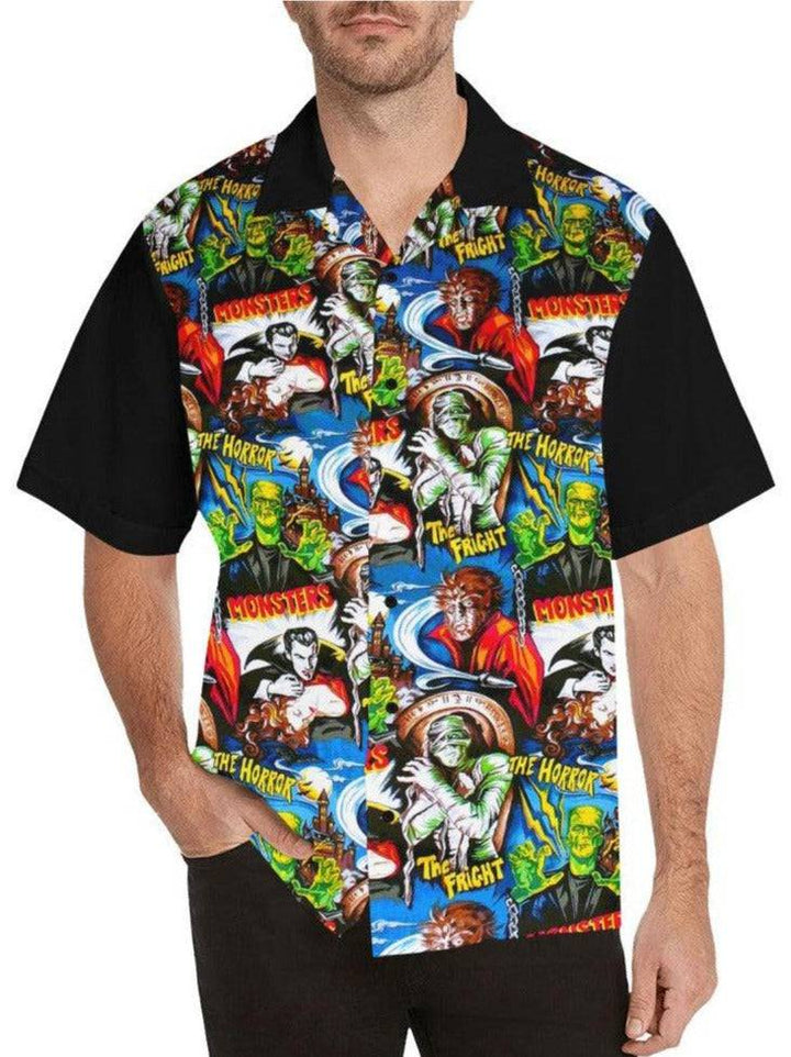 Hollywood Monsters Mens Dress Shirt - Poison Arrow Retro