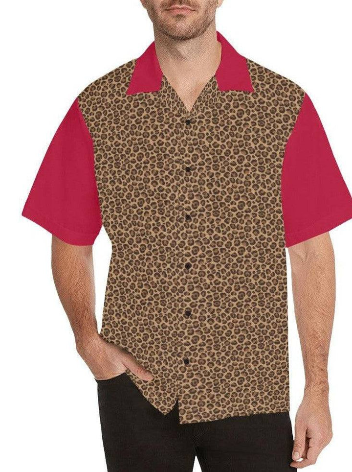 Leopard Red Button Up Shirt - Poison Arrow Retro