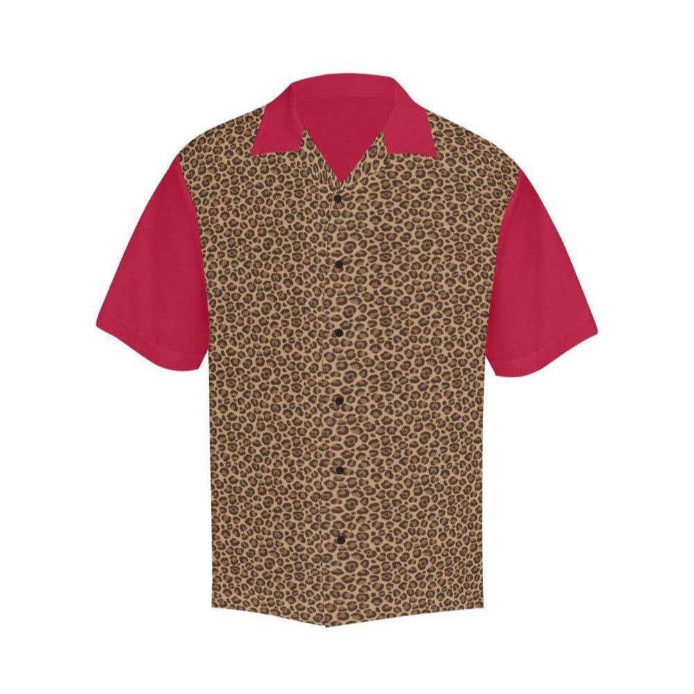 Leopard Red Button Up Shirt - Poison Arrow Retro