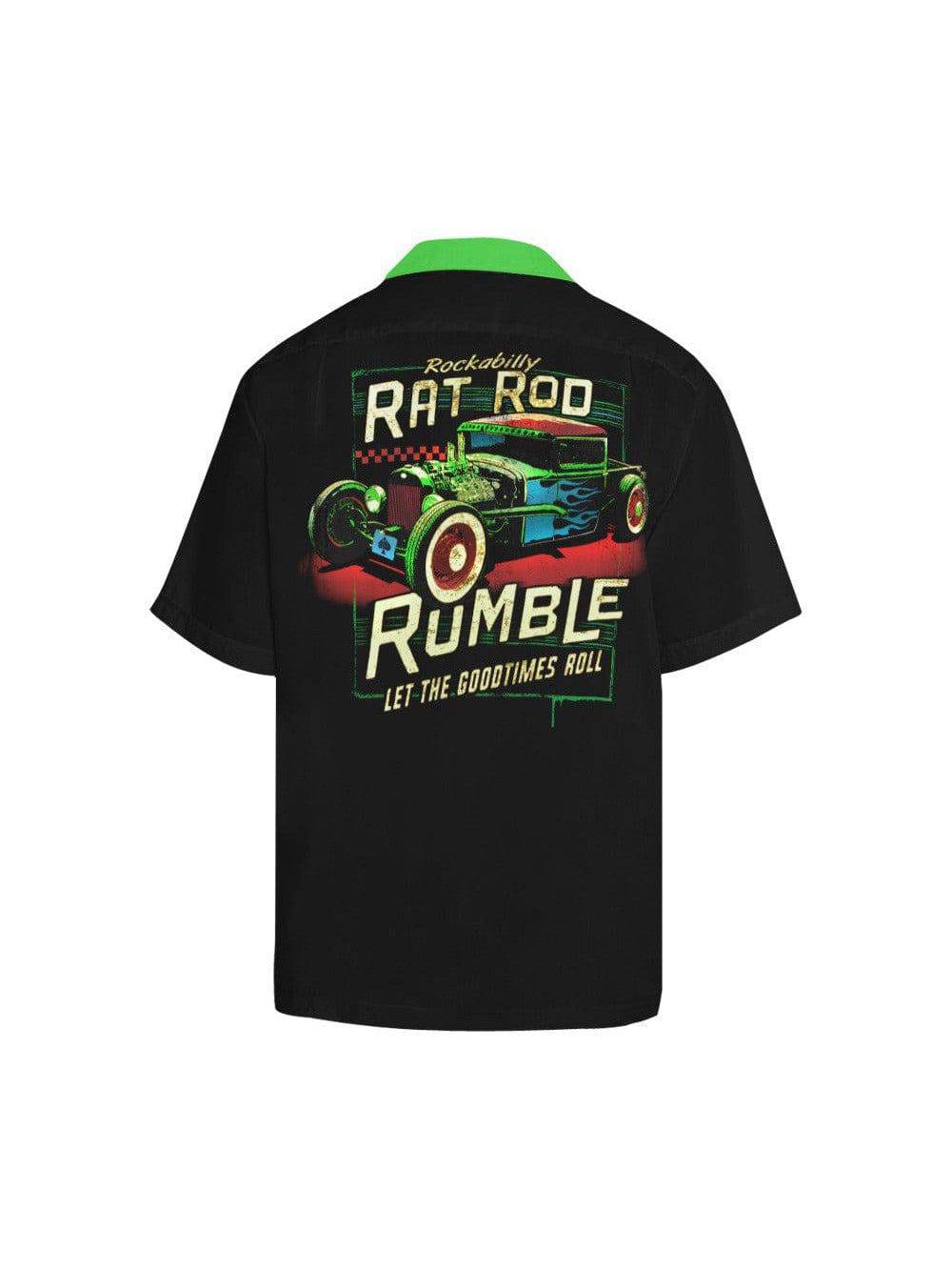 Rockabilly Ratrod Rumble Button Up Shirt - Poison Arrow Retro