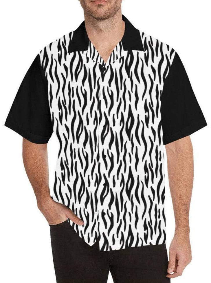 Zebra Button Up Shirt - Poison Arrow Retro