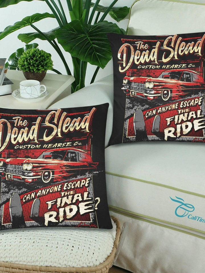 Dead Slead Throw Pillow Cover 18"x 18" (Twin Sides) (Set of 2)