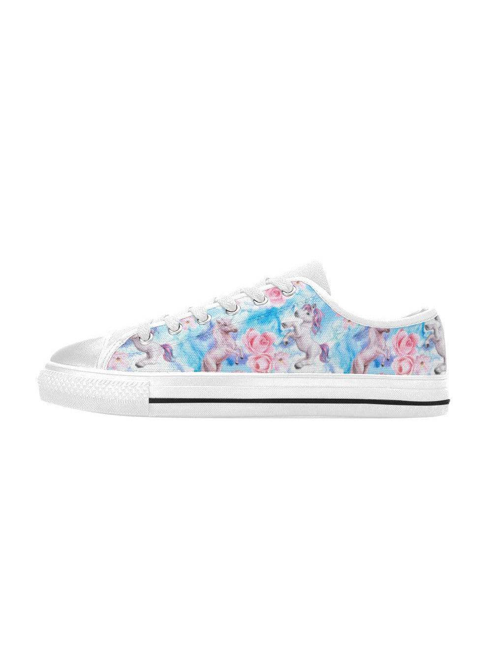 Fantasy Unicorns Kid's Canvas Sneakers - Poison Arrow Retro