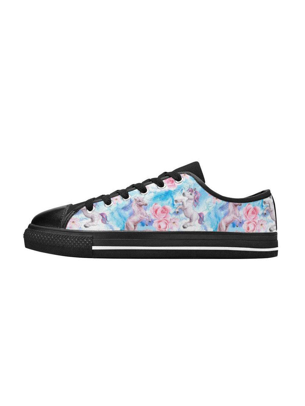 Fantasy Unicorns Kid's Canvas Sneakers - Poison Arrow Retro