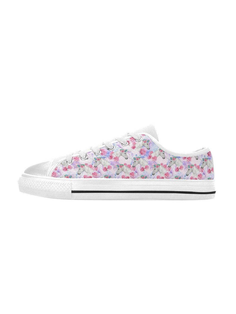 Fantasy Unicorns Kid's Canvas Sneakers - Poison Arrow Retro