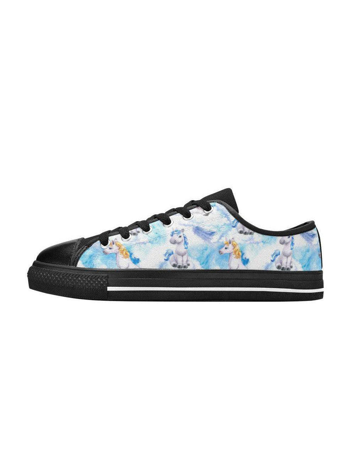 Fantasy Unicorns Kid's Canvas Sneakers - Poison Arrow Retro