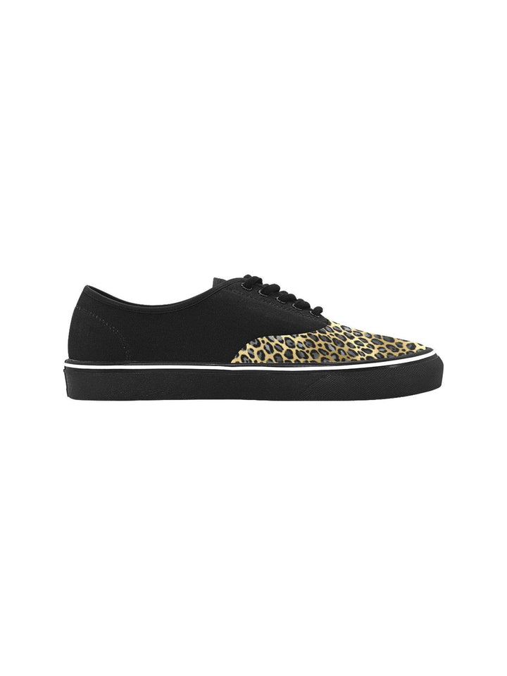 Gold Leopard Men's Creeper Sneakers - Poison Arrow Retro