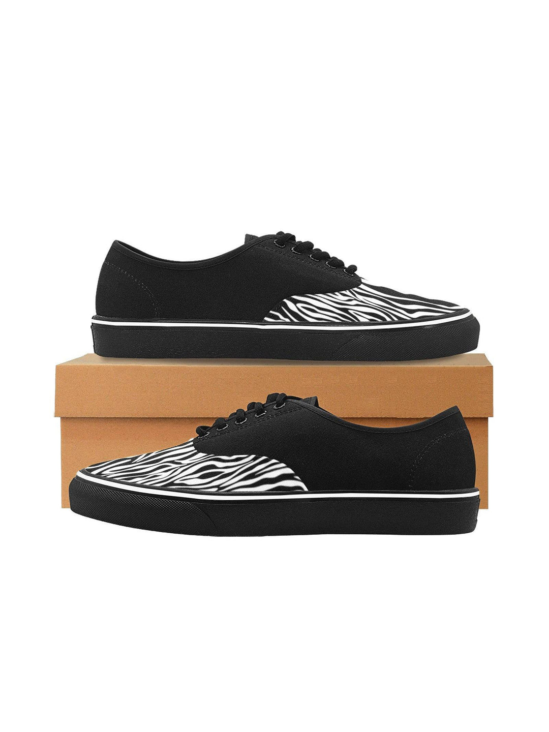 Zebra Men's Creeper Sneakers - Poison Arrow Retro