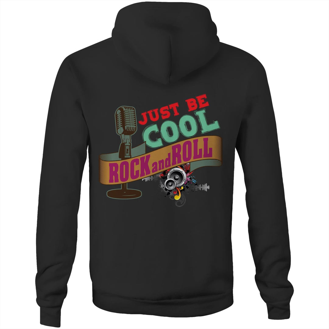 Just Be Cool Rock and Roll T-Shirt - Unisex Fleecy Hoodie
