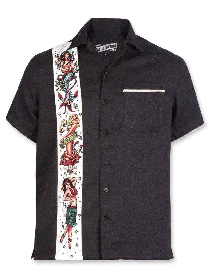 LIQUORBRAND FLASH BOWLING SHIRT - Poison Arrow Retro