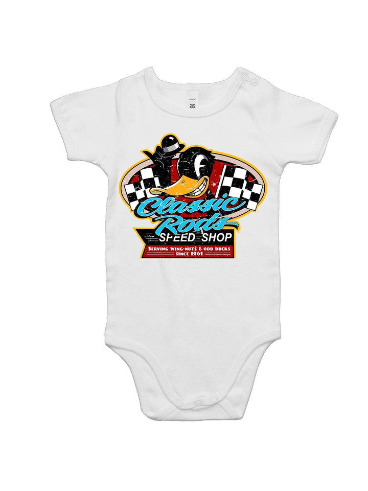 CLASSIC RODS - Baby Onesie Romper - Poison Arrow Retro