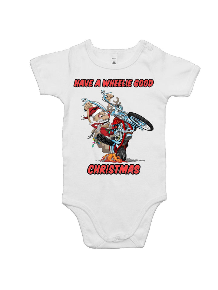 HAVE A WHEELIE GOOD CHRISTMAS - Baby Onesie Romper