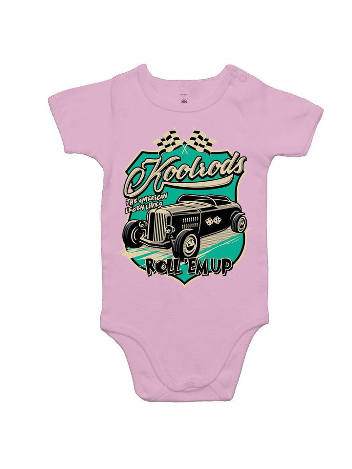 KOOLRODS TURQUOISE - Baby Onesie Romper - Poison Arrow Retro