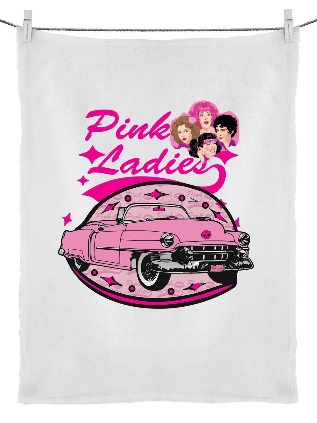 Pink Ladies Tea Towel - Poison Arrow Retro