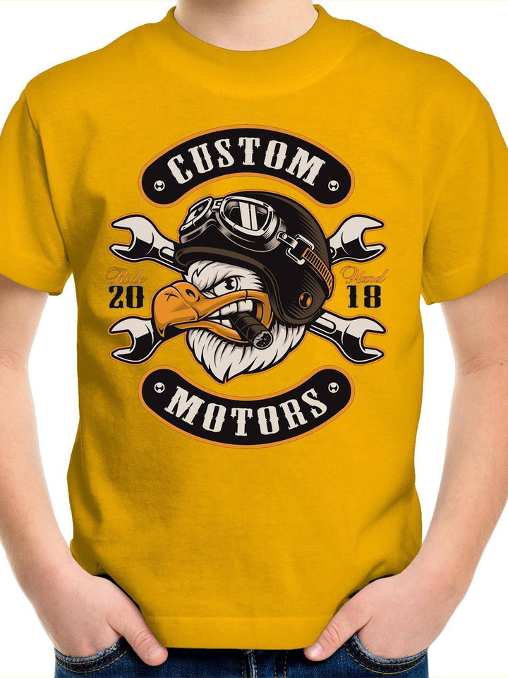 CUSTOM MOTORS Youth Crew T-Shirt 2-14