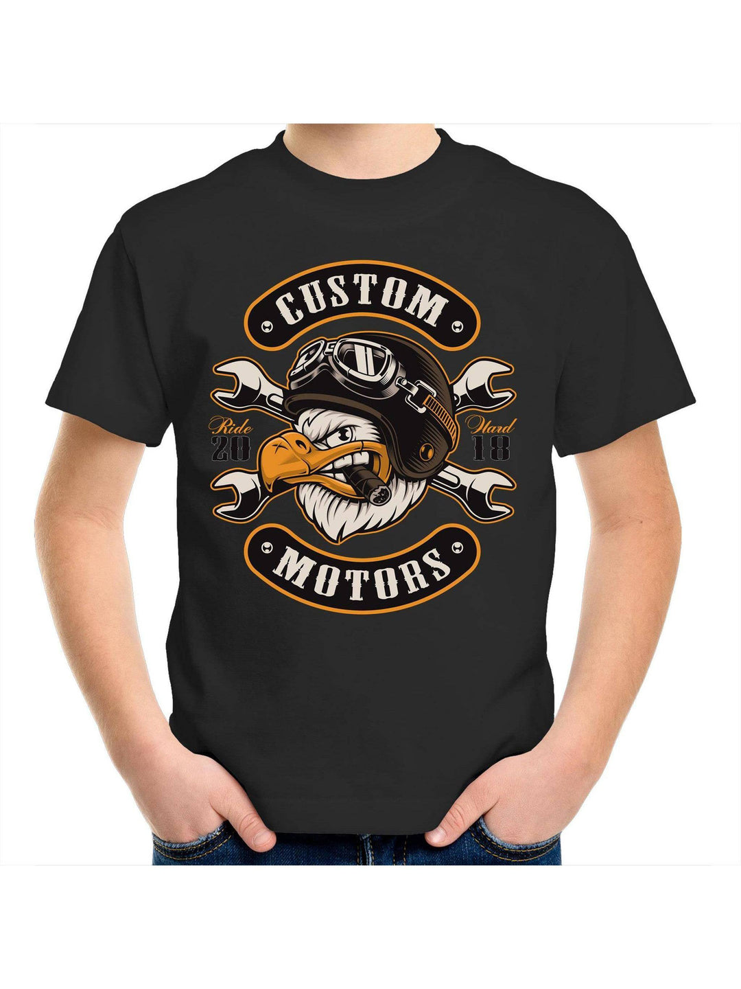 CUSTOM MOTORS Youth Crew T-Shirt 2-14