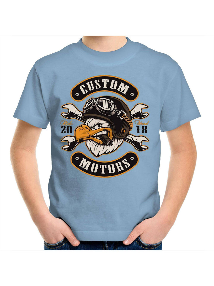 CUSTOM MOTORS Youth Crew T-Shirt 2-14