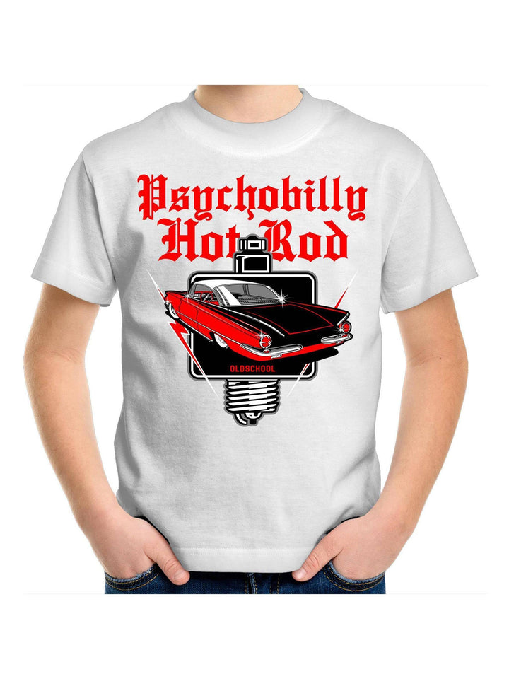 PSYCHOBILLY HOTROD Kids Youth Crew T-Shirt