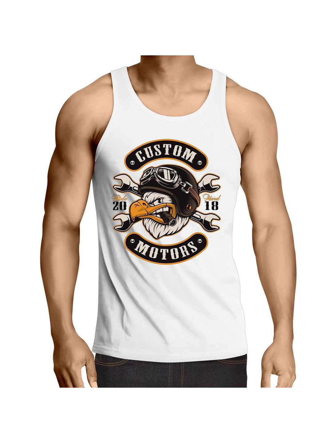 Custom Motors - Mens Singlet Top