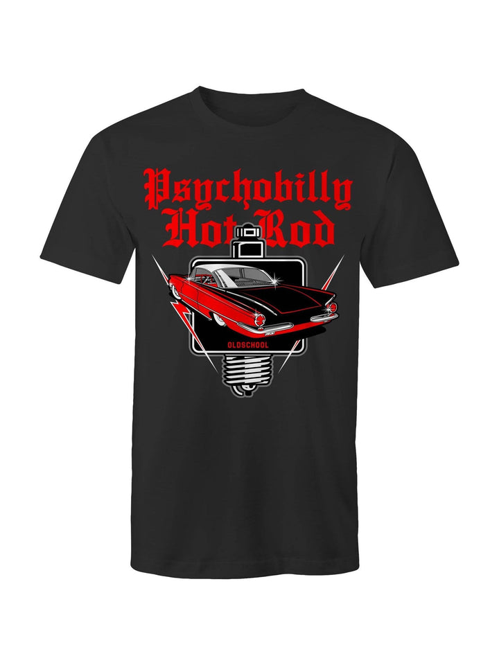 Psychobilly Hotrod - Mens T-Shirt - Poison Arrow Retro