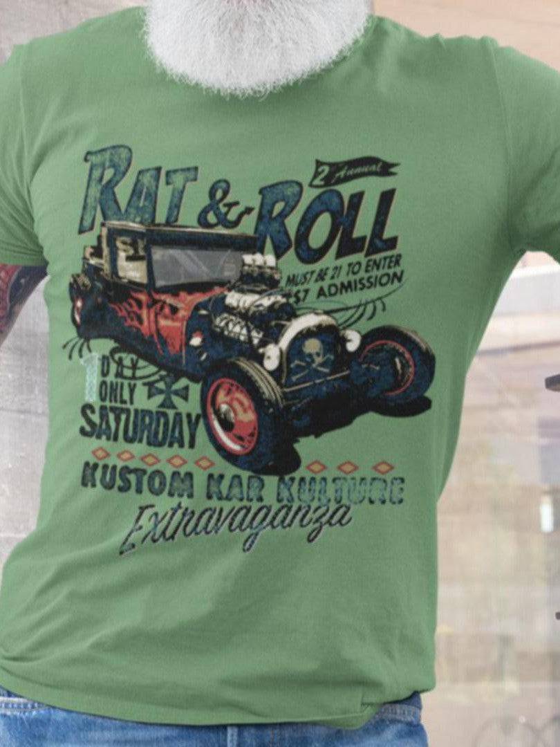 Rat & Roll - Mens T-Shirt - Poison Arrow Retro