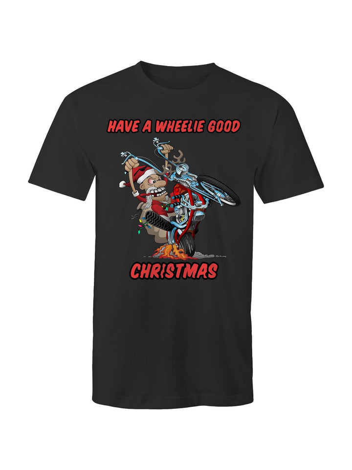 Wheelie Good Christmas - Mens T-Shirt - Poison Arrow Retro